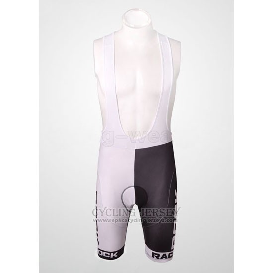 2010 Cycling Jersey Rock Racing Black and White Short Sleeve and Bib Short